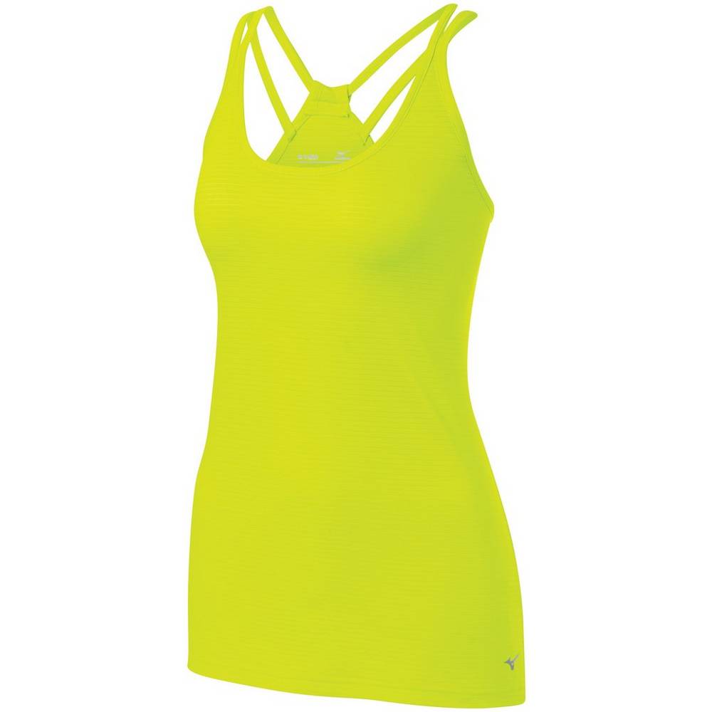 Damske Tank Top Mizuno Lyra Žlté Vypredaj JGBE60847
